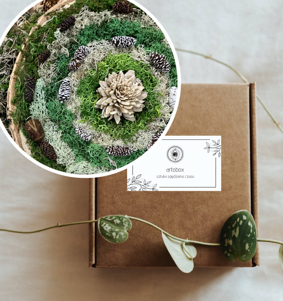 Artobox – obraz z mchów i porostów (30 cm)