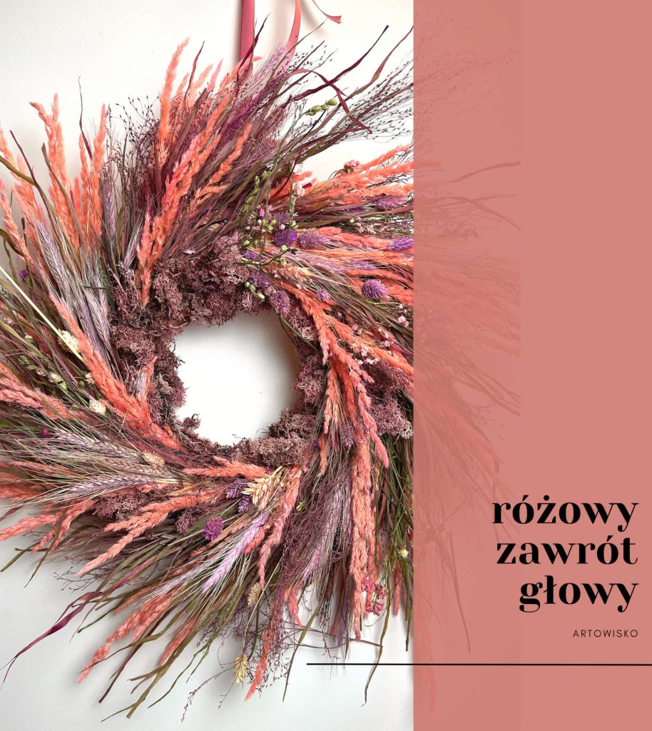 Wianek „Różowy zawrót głowy”