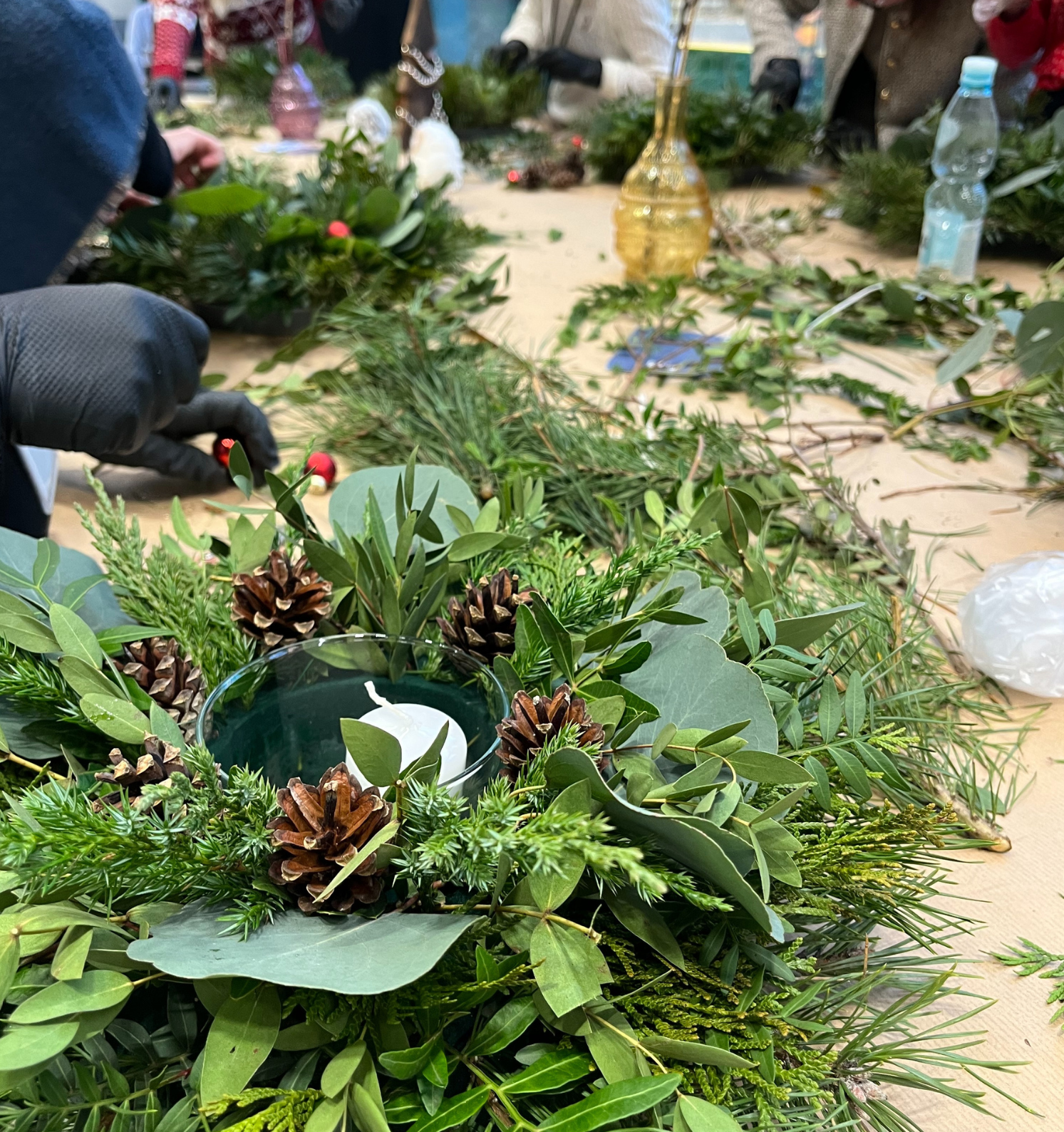 Warsztaty tworzenia wianko-stroików - świąteczna edycja - obrazek 3